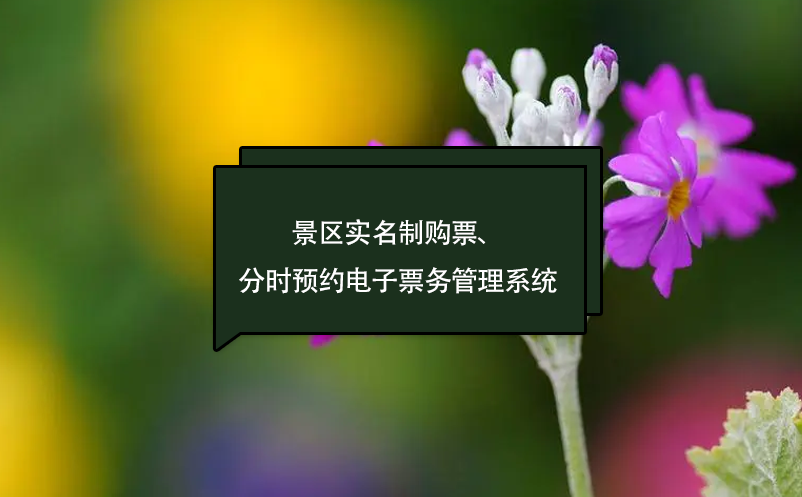 景區(qū)實(shí)名制購票、分時預(yù)約訂票電子票務(wù)管理系統(tǒng)