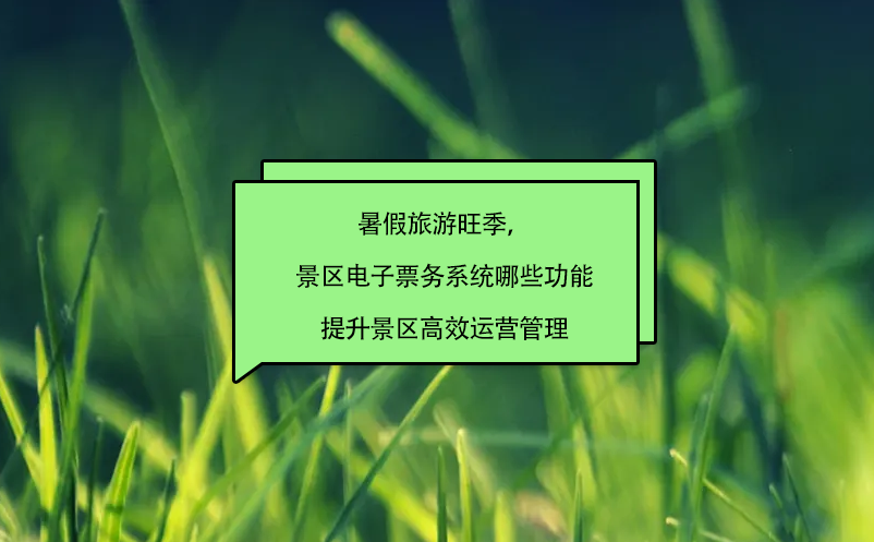 暑假旅游旺季，景區(qū)電子票務(wù)系統(tǒng)哪些功能提升景區(qū)高效運(yùn)營(yíng)管理