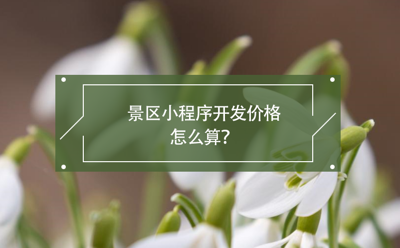 景區(qū)小程序開發(fā)價格怎么算？