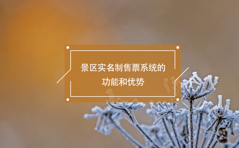 景區(qū)實(shí)名制售票系統(tǒng)的功能和優(yōu)勢