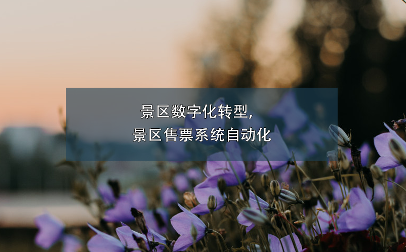 景區(qū)數(shù)字化轉(zhuǎn)型，景區(qū)售票系統(tǒng)自動(dòng)化